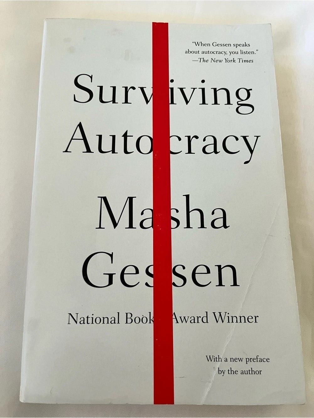 Riverhead Books Surviving Autocracy Hardcover Book Red & White